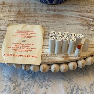 Vintage Avon Wood Rose set of 10 lipstick samples NEW